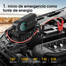 ULTRA 4 em 1 - Compressor, Auxiliar de partida, Carregador e Lanterna
